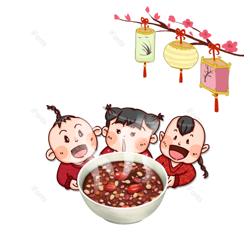 节日图片,灯笼元素,腊八PNG,腊八节免抠素材